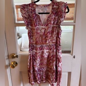 Willa Story Pink Floral Ruffle Dress